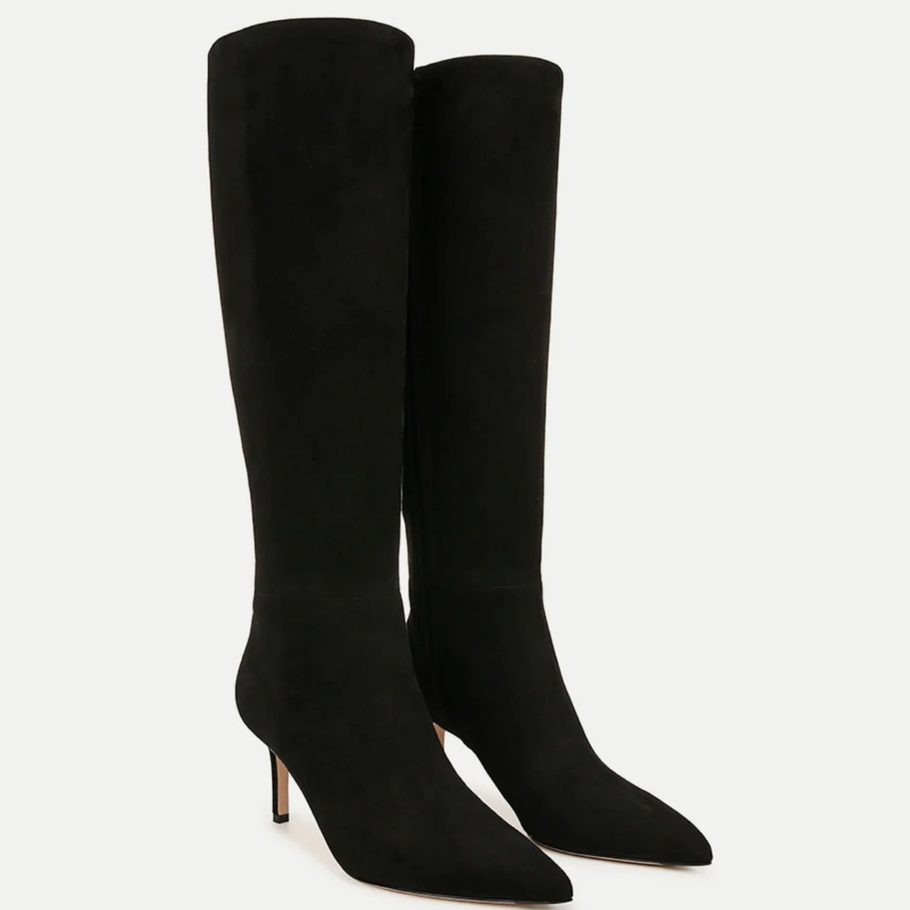 Veronica Beard Black Heeled Boots